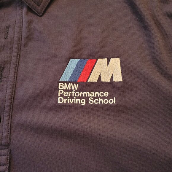 Travis Mathew BMW Performance Driving School Polo Shirt Blue Size Large - Picture 3 of 10